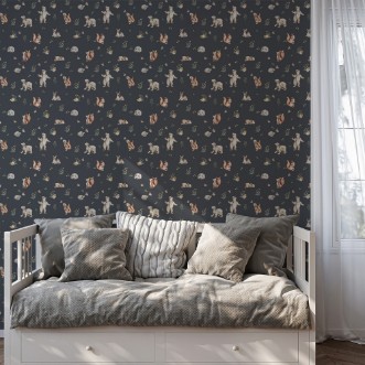 Picture of Wild friends Midnight Blue - 1028401-05